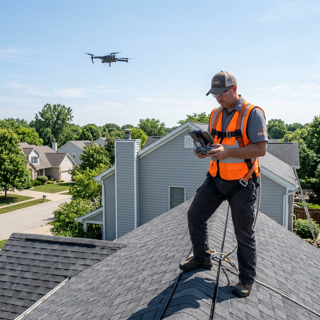 Professional Roof Inspection in Cypress TX - Drone and Physical Assessment