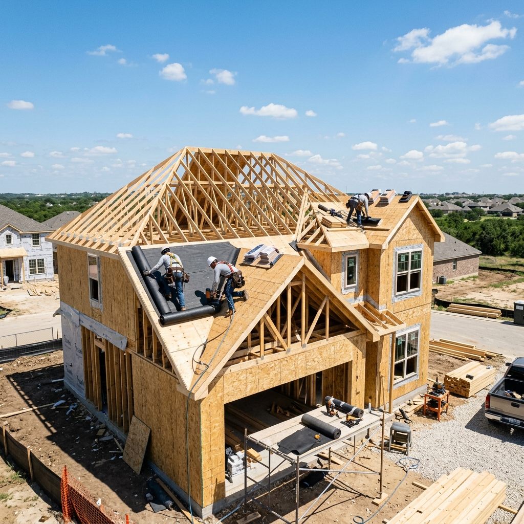 New roof installation on Cypress TX home